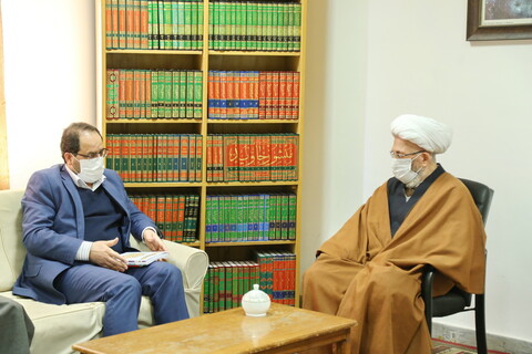 تصاویر / دیدار رئیس دانشگاه تهران با آیت الله العظمی سبحانی