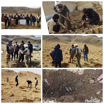 کاشتن ۸۰۰ بذر بلوط توسط قرارگاه جهادی مدرسه‌ علمیه دهاقان + عکس