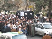 تصاویر آرشیوی از مراسم تشییع پیکر مرحوم آیت‌الله حسن تهرانی در دی ماه ۱۳۸۵