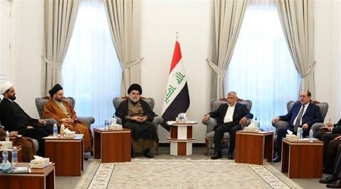نشست گروه‌های سیاسی شیعه عراق در منزل مقتدی صدر