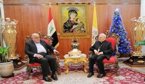 السفير الايراني في بغداد يلتقي بطريرك الكنيسة الكلدانية في العراق