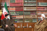 تصاویر / دیدار رئیس جمهور با آیت الله العظمی جوادی آملی
