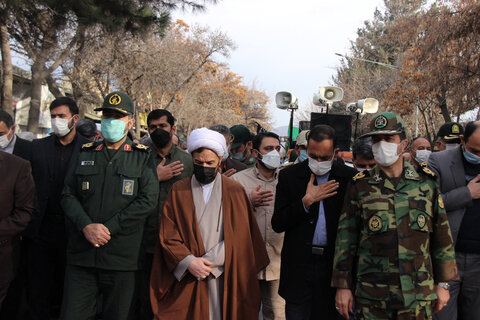 مراسم تشییع پیکر پاک دو شهید تازه تفحص شده در بجنورد