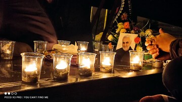 روضه نیمه شب به عشق حاج قاسم + عکس