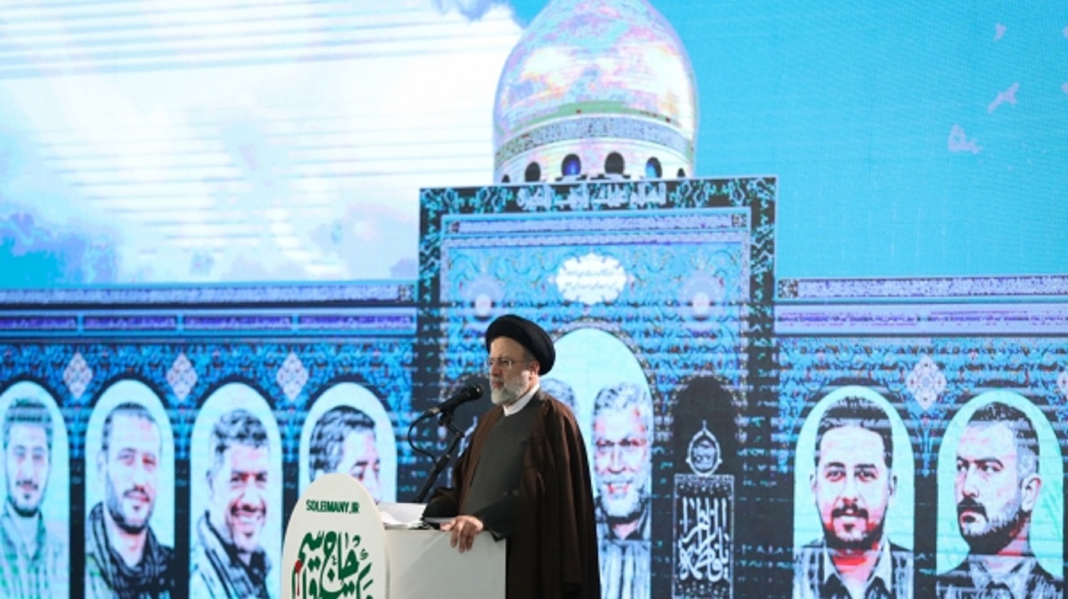 Raisi at the second anniversary of the martyrdom of Haj Qasem Soleimani