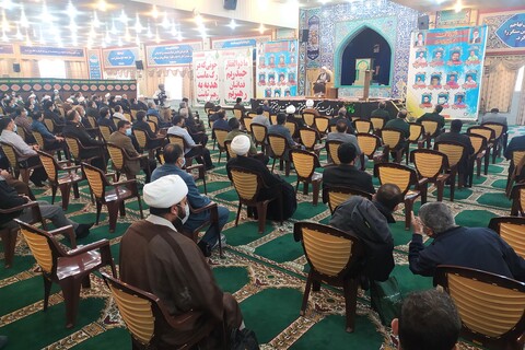 مراسم سوگواری شهادت حضرت فاطمه زهرا (س) در مصلای جمعه بوشهر