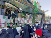 وزیدن عطر ۲۵۰ لاله فاطمی در فضای ایران | مردم با شهدا تجدید پیمان کردند | رؤسای قوا هم به مراسم رسیدند