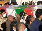 فیلم / تشییع و خاکسپاری دو شهید گمنام در آران و بیدگل
