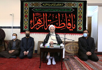 تصاویر/ مراسم عزاداری روز شهادت حضرت فاطمه زهرا(س) در بیوت مراجع