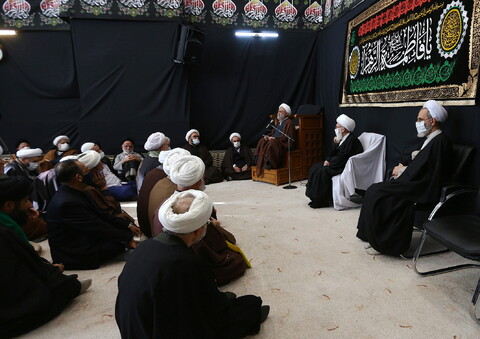 تصاویر/ مراسم عزاداری روز شهادت حضرت زهرا(س) در بیوت مراجع