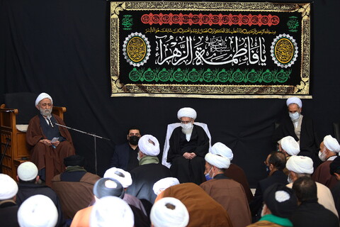 تصاویر/ مراسم عزاداری روز شهادت حضرت زهرا(س) در بیوت مراجع
