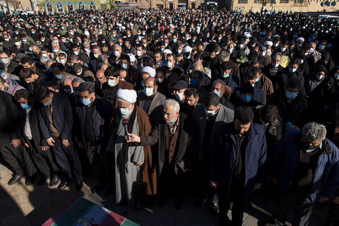 تصاویر/ مراسم تشییع شهدای گمنام با حضور امام جمعه قزوین
