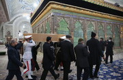 تدفین مرحوم حاج عیسی در حرم امام خمینی (ره) + عکس