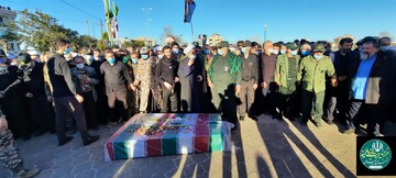 تشییع و تدفین شهدای گمنام در سیاهکل