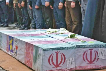 تصاویر/ تشییع و تدفین دو شهید گمنام در مجتمع مفتاح مشهد