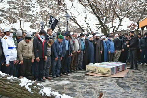 تصاویر/ تشییع و تدفین دو شهید گمنام در مجتمع مفتاح مشهد