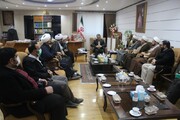 تصاویر/ جلسه اعضای شورای نهادهای حوزوی کردستان با استاندار