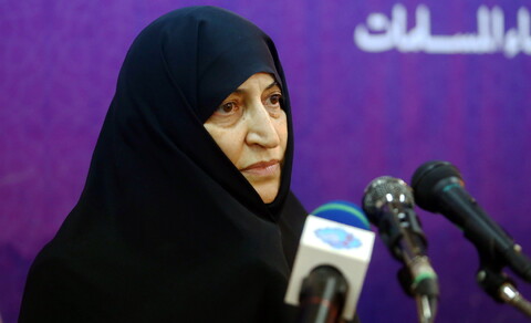 تصاویر/ نشست خبری دبیر کل اتحادیه جهانی زنان مسلمان