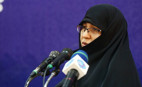 تصاویر/ نشست خبری دبیر کل اتحادیه جهانی زنان مسلمان