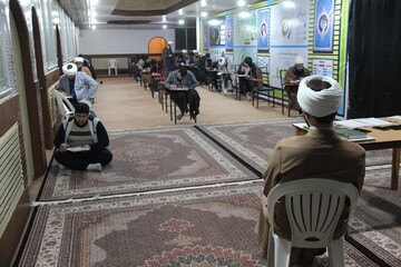 تصاویر/ امتحانات نیمسال اول مدارس علمیه آذربایجان غربی