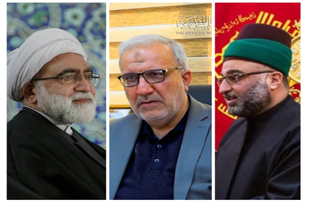 متولي العتبة الرضوية يهنئ الأمينين العامين الجديدين للعتبتين الحسينية والعباسية المقدستين