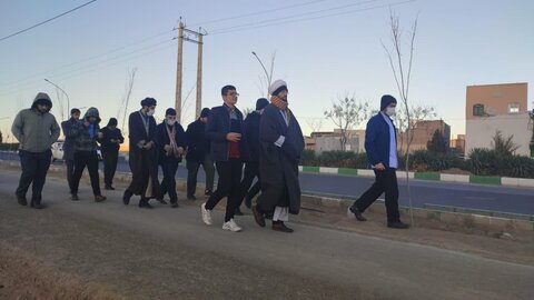 پیاده روی طلاب آستارا از حرم حضرت معصومه (س) تا مسجد جمکران
