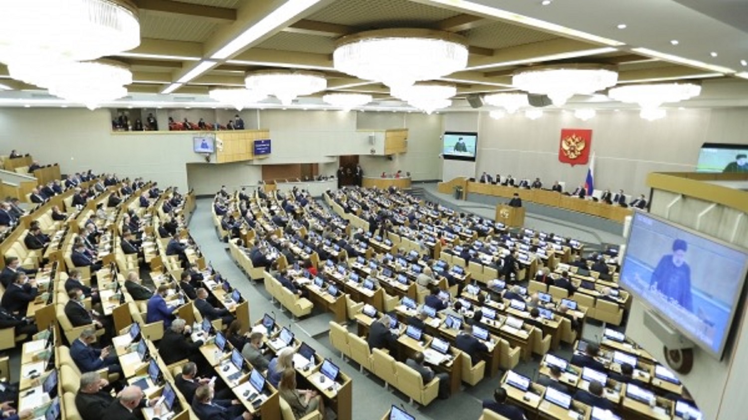 President Raisi at the State Duma of Russia