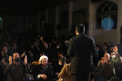 تصاویر/مراسم  شب هفتم دو شهیدگمنام در برزک کاشان