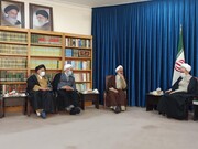 دیدار اعضای شورای عالی کنگره شهدای روحانی کشور با آیت الله اعرافی