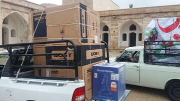 اهدای جهیزیه به نوعروسان نیازمند برازجان