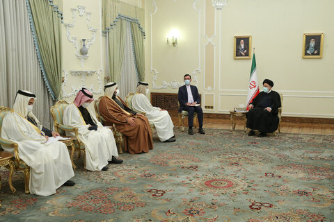 دیدار وزیر خارجه قطر با رئیس جمهور