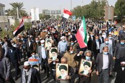 تصاویر/ راهپیمایی نمازگزاران بوشهری در اعتراض به جنایات سعودی‌ در یمن