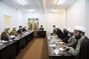 تصاویر/ نشست مدیران مدارس علمیه تبریز با نماینده ولی فقیه در استان آذربایجان شرقی