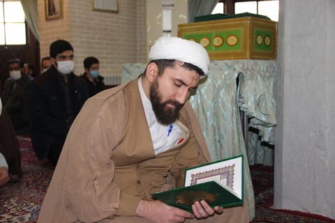 تصاویر / مراسم بزرگداشت طلبه جهادی حوزه علمیه قزوین برگزار شد