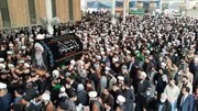 مراسم تشييع آية الله العظمى الصافي الكلبايكاني في حرم الإمام أمير المؤمنين عليه السلام + الصور