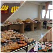 نمایشگاه هنرهای دستی و عروسک های اسلامی_ ایرانی در یک مدرسه علمیه