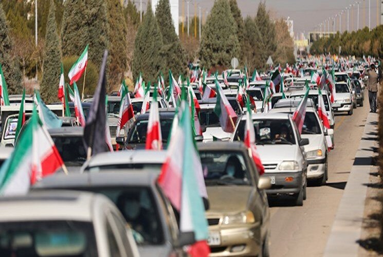 راهپیمایی ۲۲ بهمن در بوشهر خودرویی شد
