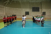 تصاویر/ اهدای جوایز مسابقات والیبال ششمین جشنواره فرهنگی ورزشی طلاب حوزه علمیه قم