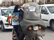 راهپیمایی ۲۲ بهمن کاشان به صورت خودرویی و موتوری برگزار شد