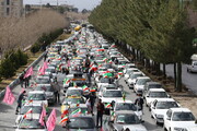 تصاویر/ راهپیمایی خودرویی مردم اصفهان در یوم الله ۲۲ بهمن