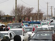 تصاویر/ حضور پرشور مردم شهرستان شوط در راهپیمایی خودرویی و موتوری ۲۲ بهمن