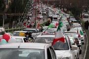 تصاویر / راهپیمایی خودرویی مردم همدان در ۲۲ بهمن