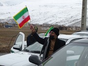 تصاویر/ راهپیمایی خودرویی و موتوری ۲۲ بهمن در شهرستان ماکو
