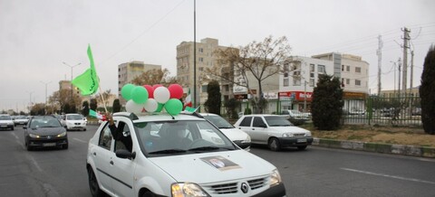 تصاویر/ راهپیمایی خودرویی مردم سمنان در جشن 43 سالگی انقلاب اسلامی