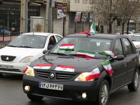 تصاویر/ حضور پرشور مردم شهرستان شوط در راهپیمایی خودرویی و موتوری 22 بهمن
