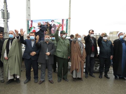 تصاویر/ حضور پرشور مردم شهرستان شوط در راهپیمایی خودرویی و موتوری 22 بهمن