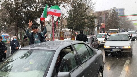 تصاویر/ حضور پرشور مردم شهرستان سلماس در راهپیمایی خودرویی و موتوری 22 بهمن