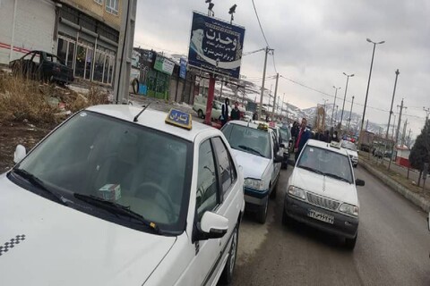 تصاویر/ راهپیمایی خودرویی مردم نقده در ۲۲ بهمن