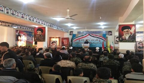 مراسم جشن پیروزی انقلاب اسلامی در شهر نبل و الزهرا در سوریه