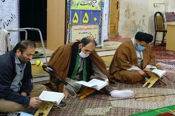 تصاویر/ حضور امام جمعه ماکو در جمع معتکفین